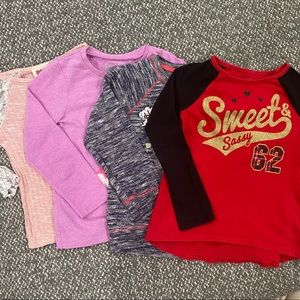 4-Pack Size 5 Girls’ Tops Collection